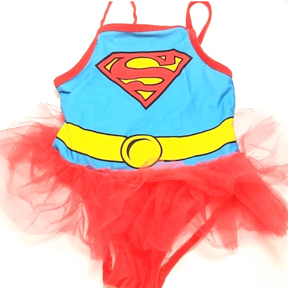supergirl swimming costume